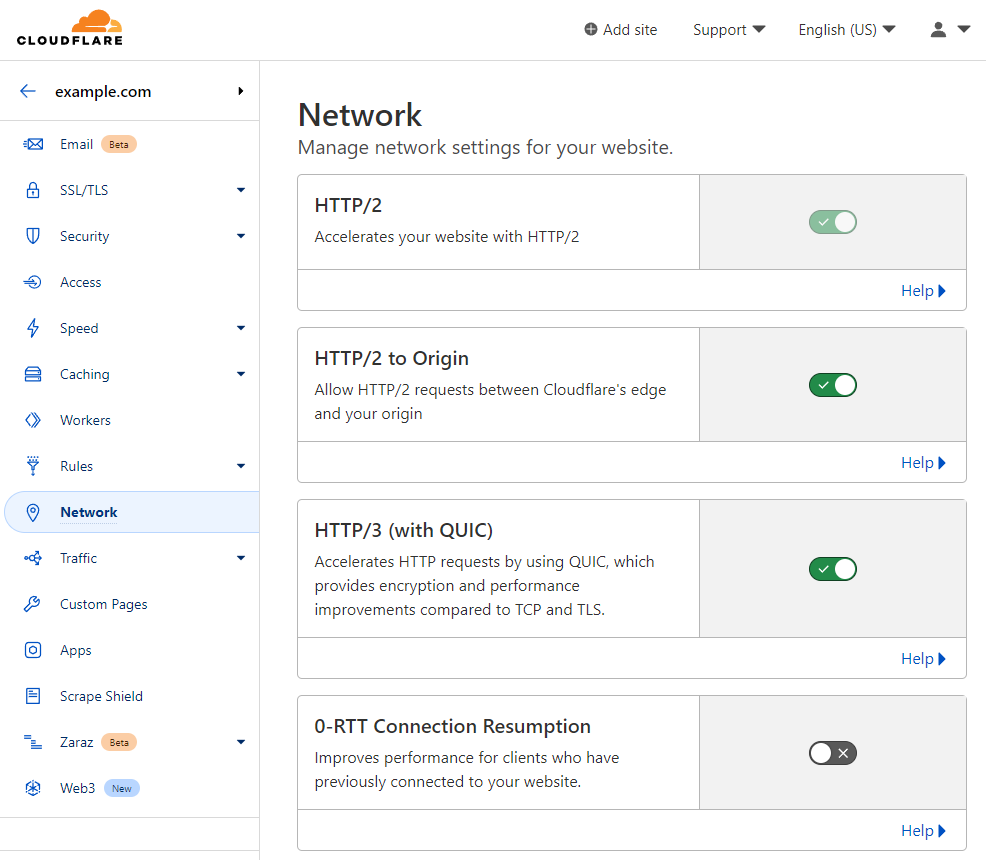 Cloudflare's Network page
