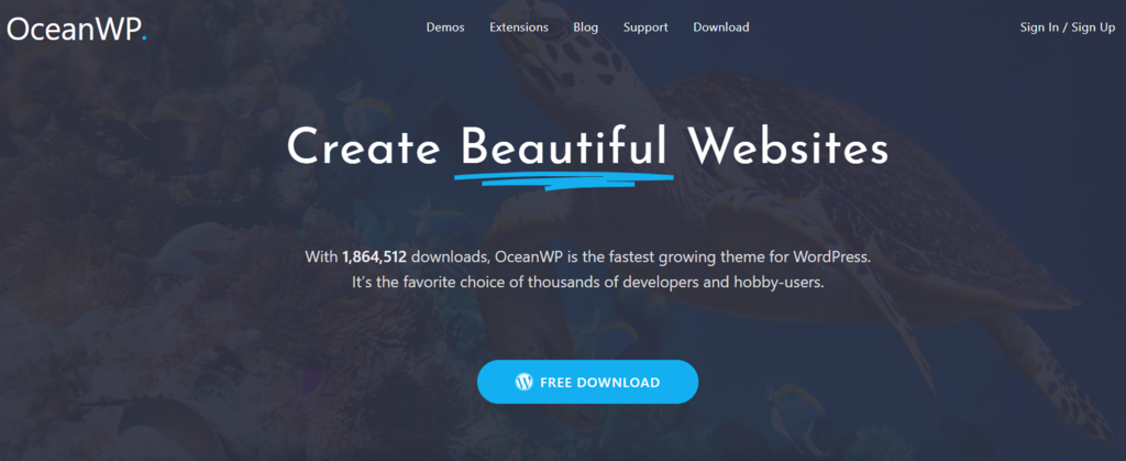 OceanWP is one of the best WordPress starter themes out there.