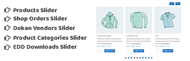 The homepage of PickPlugins Product Slider by WooCommerce, a WordPress slider plugin that provides various product features on your slider
