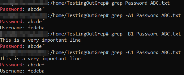 ABC regular expression pattern for the grep command