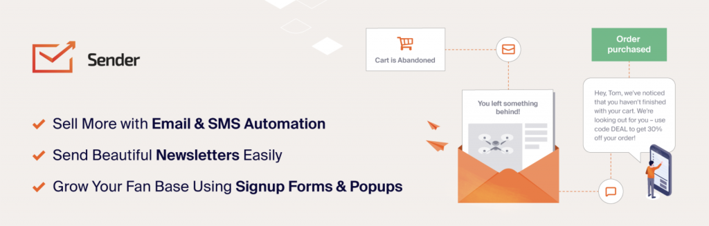 Sender – Newsletter, SMS and Email Marketing Automation for WooCommerce homepage
