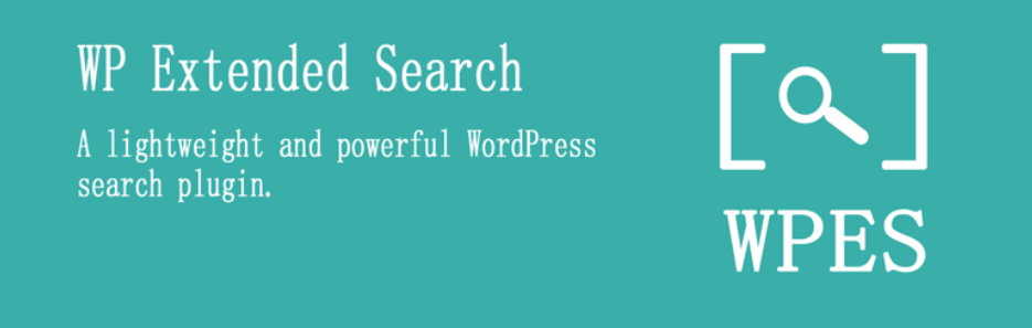 The banner of the WP Extended Search plugin
