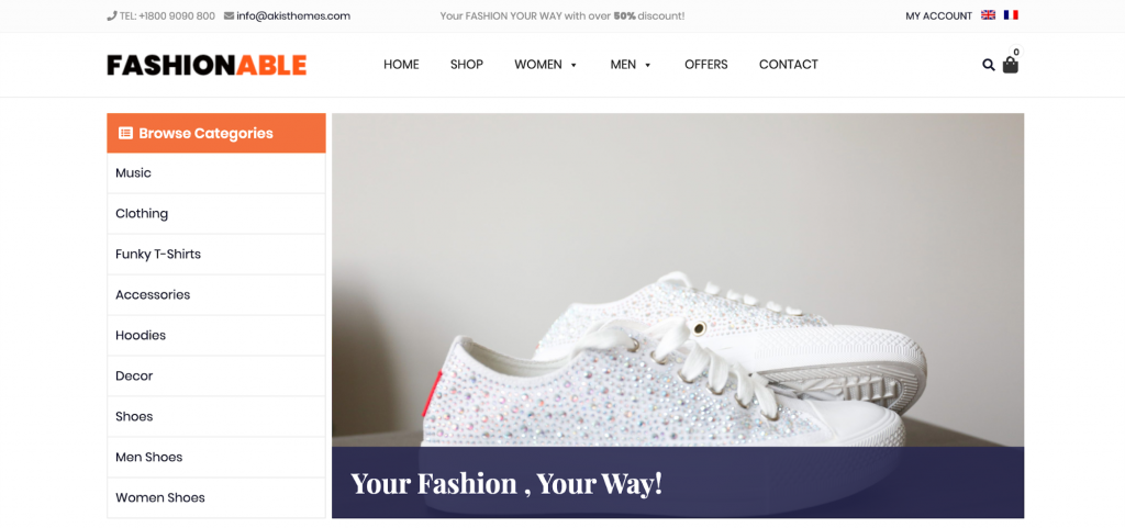 Fashionable Store WordPress WooCommerce Theme