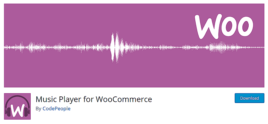 Music Player for WooCommerce WordPress plugin banner