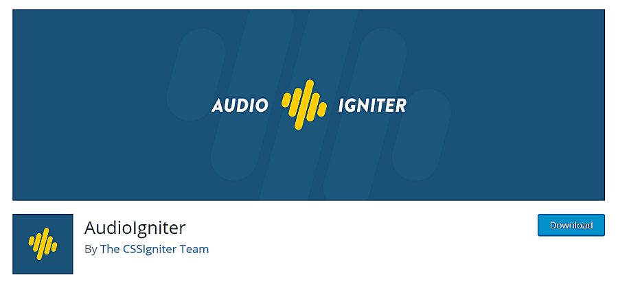 AudioIgniter WordPress plugin banner