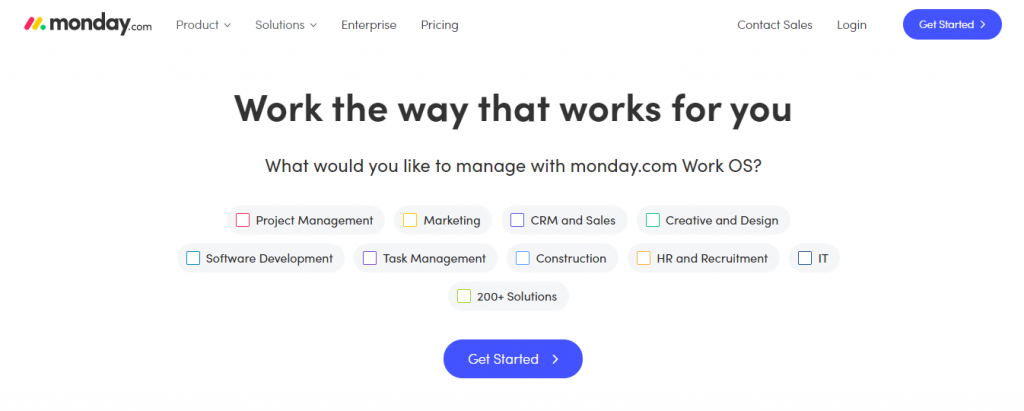 Project management software monday.com