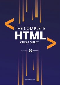 HTML cheat sheet PDF cover