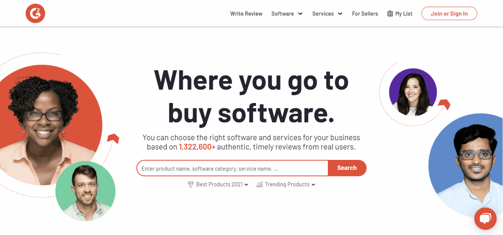 Product review website G2