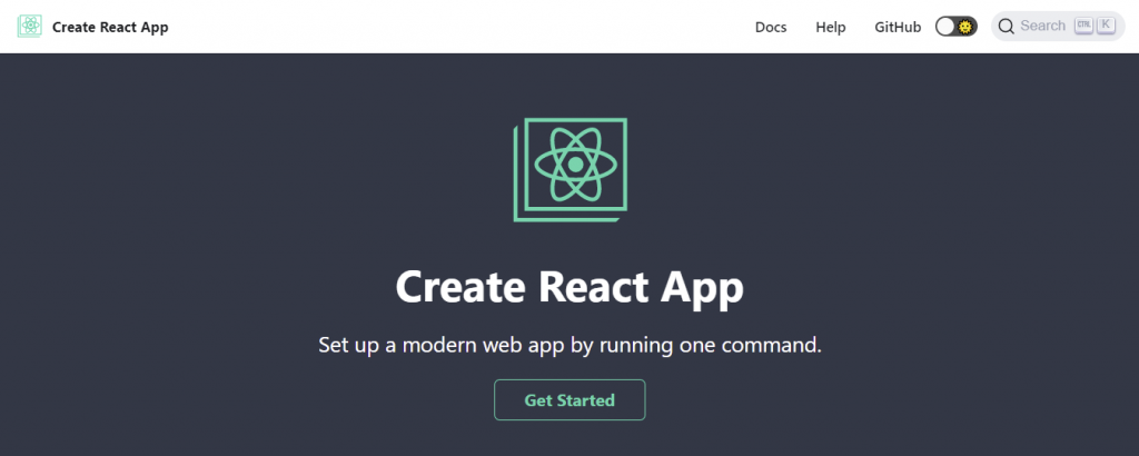 Create React App homepage