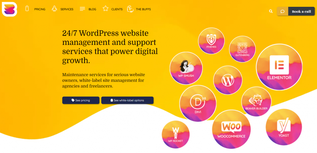 WPBuffs, a WordPress website management service provider.