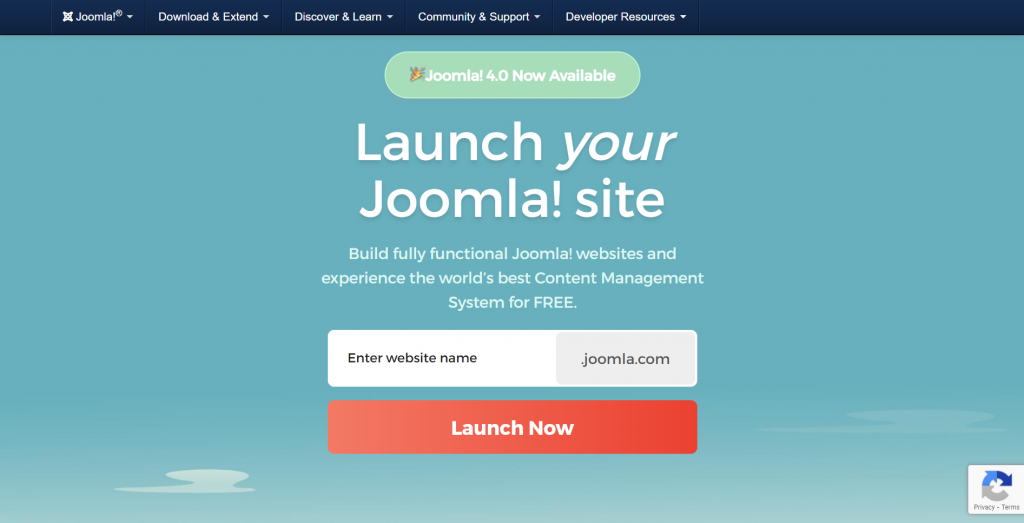 Joomla! homepage