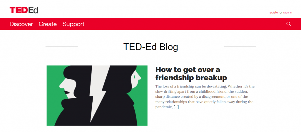 The Blog of the TED-Ed website.