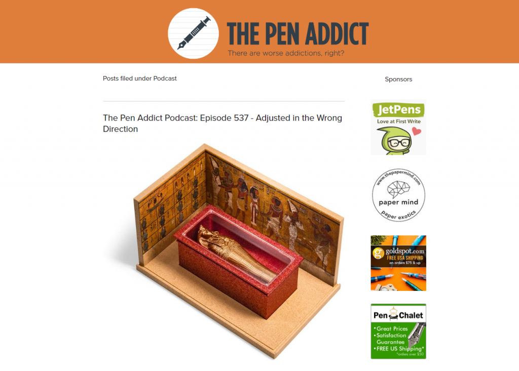 The Pen Addict's website
