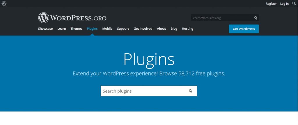 Official WordPress plugins directory