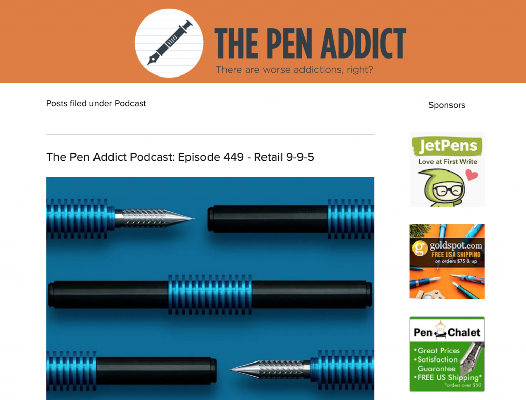 The Pen Addict Podcast: Episode 449. 