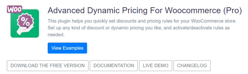 Advanced Dynamic Pricing for WooCommerce, a WordPress plugin to set flexible pricing rules