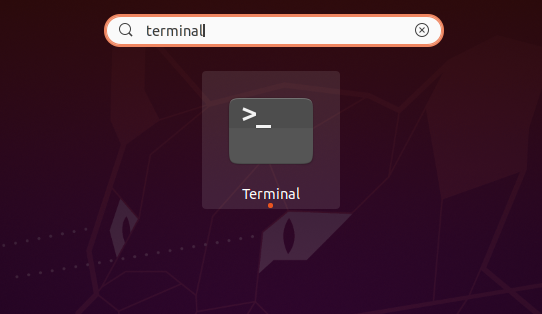 Locating the Terminal application on Ubuntu