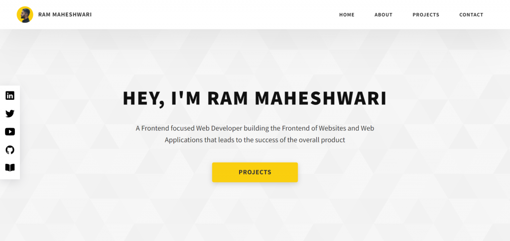 Ram Maheshwari's online portfolio