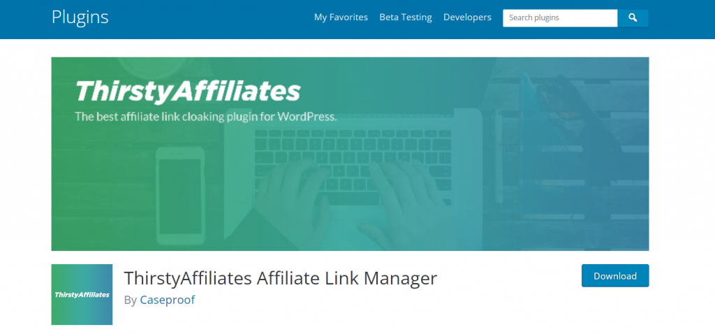ThirstyAffiliates is an example of affiliate WordPress plugin.
