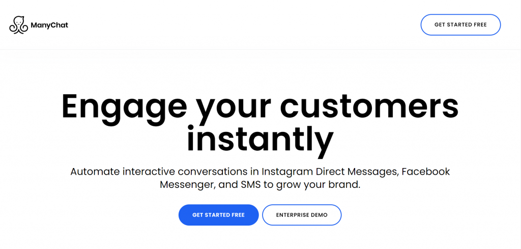 ManyChat chatbot tool: Engage Your Customers Instantly.