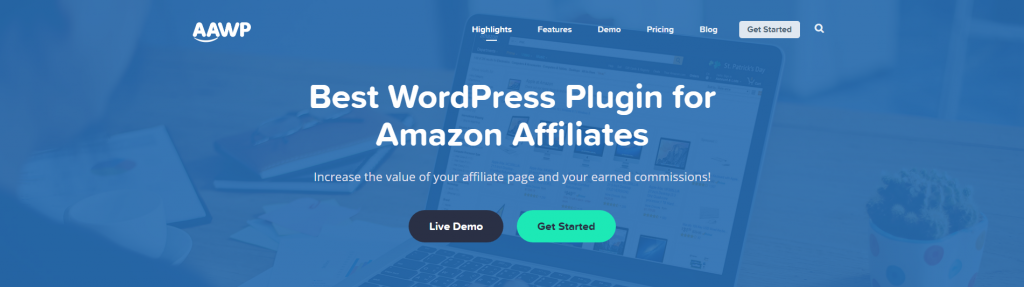 Amazon Affiliate WordPress Plugin site banner