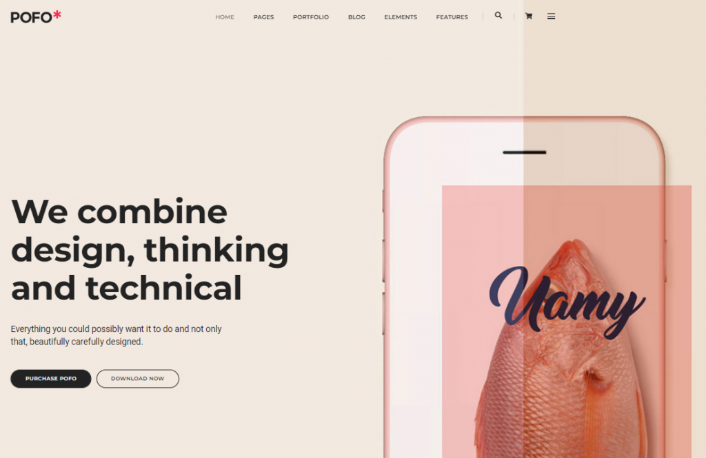 POFO is a modern and responsive WordPress theme for creative businesses