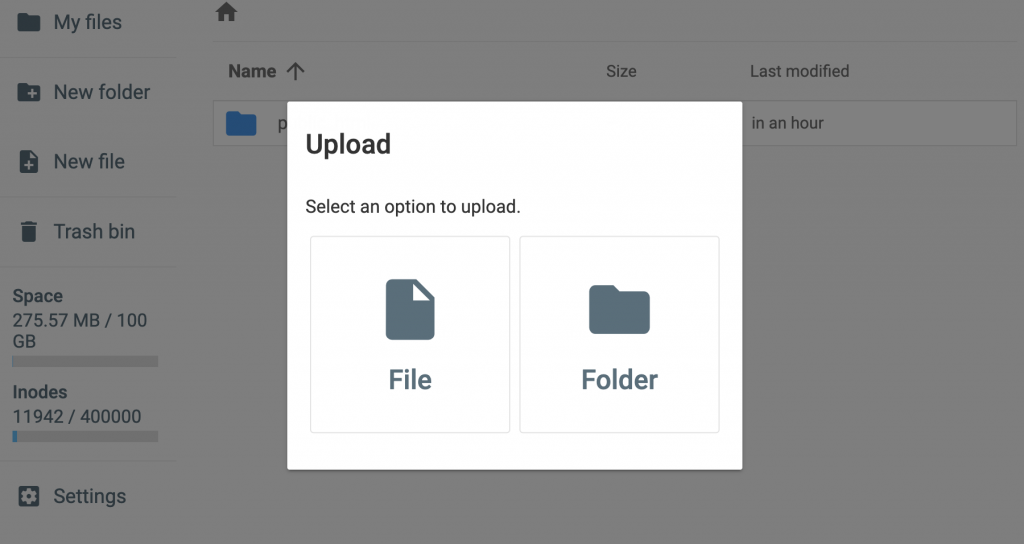 Uploading site files and Duplicator's installer via Hostinger's File Manager
