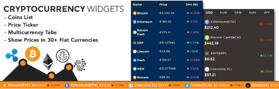 Cryptocurrency Widgets' official page on Envato Market
