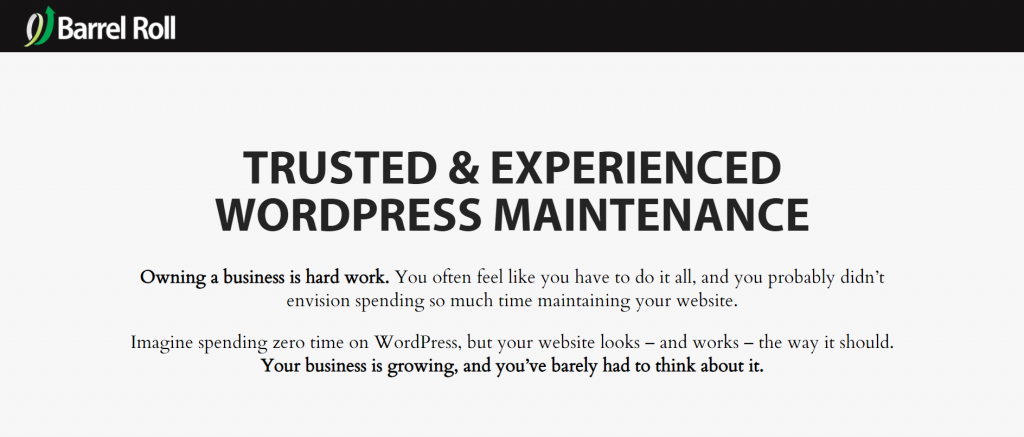 Barrel Roll: Trusted and Experienced WordPress Maintenance