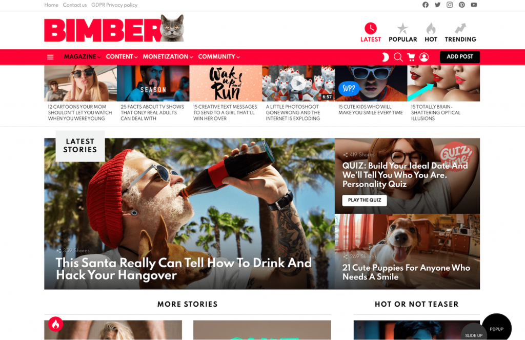 Bimber homepage