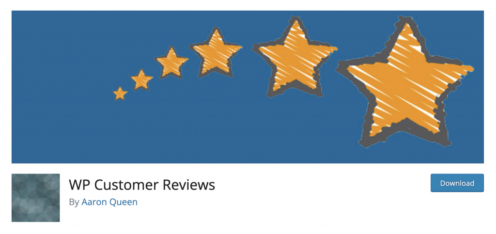 WP Customer Reviews plugin banner